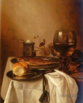 à 1660 Une Nature morte d’un Roamer Pieter Claesz Peinture à l'huile